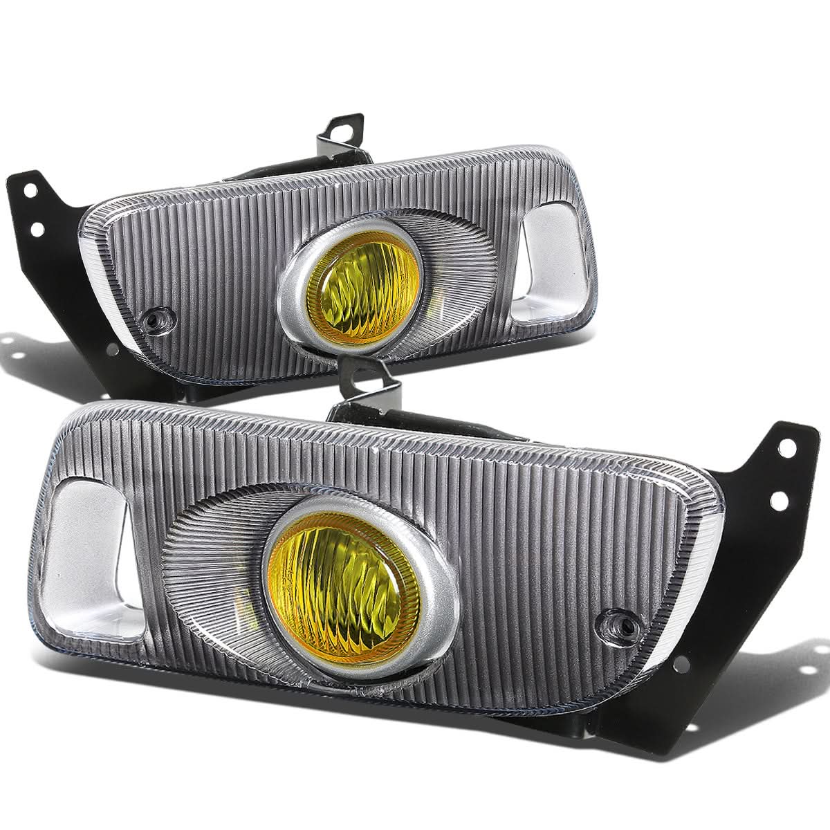 92-95 Honda Civic Fog Lights w/ Switch & H3 Bulb - Amber