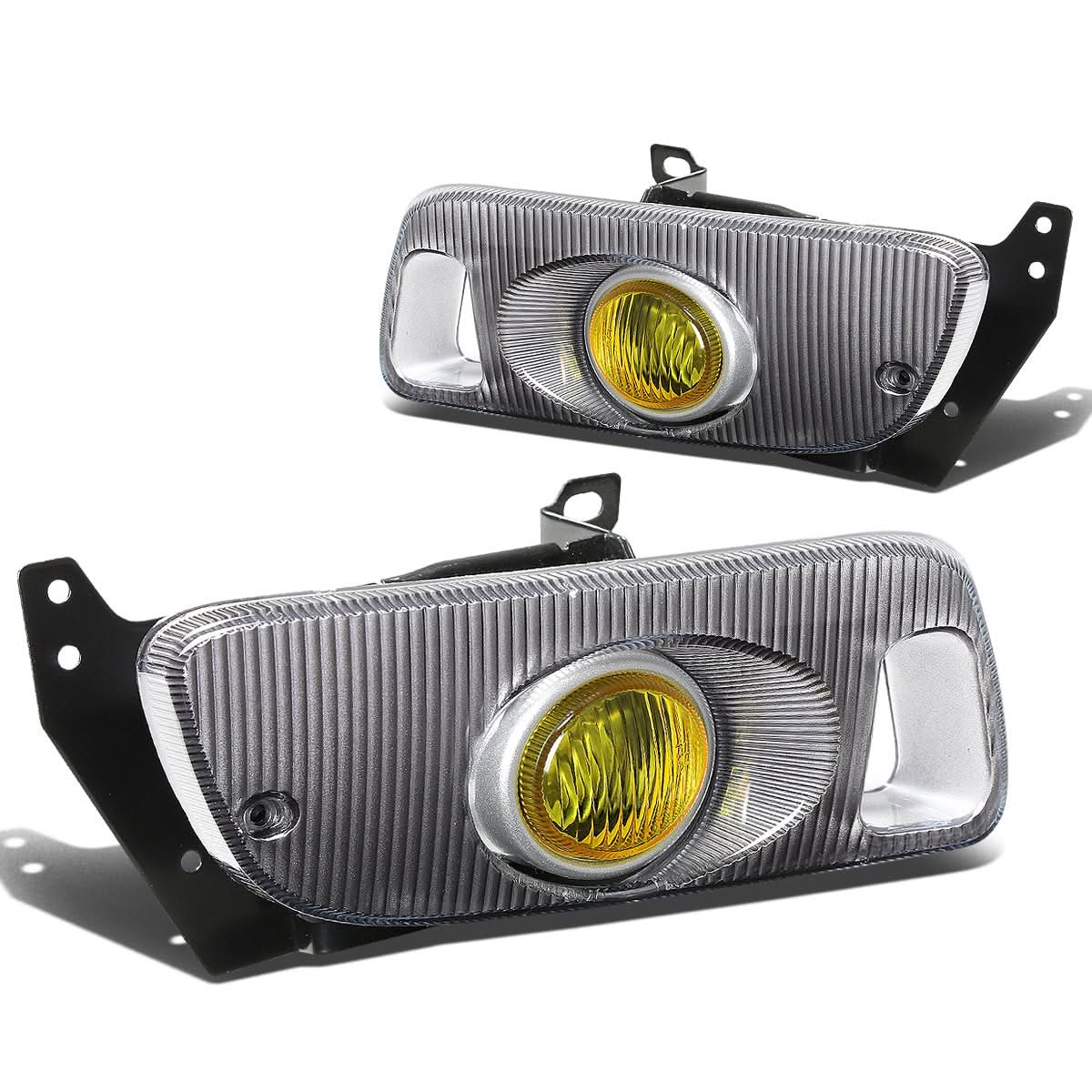 92-95 Honda Civic Fog Lights w/ Switch & H3 Bulb - Amber