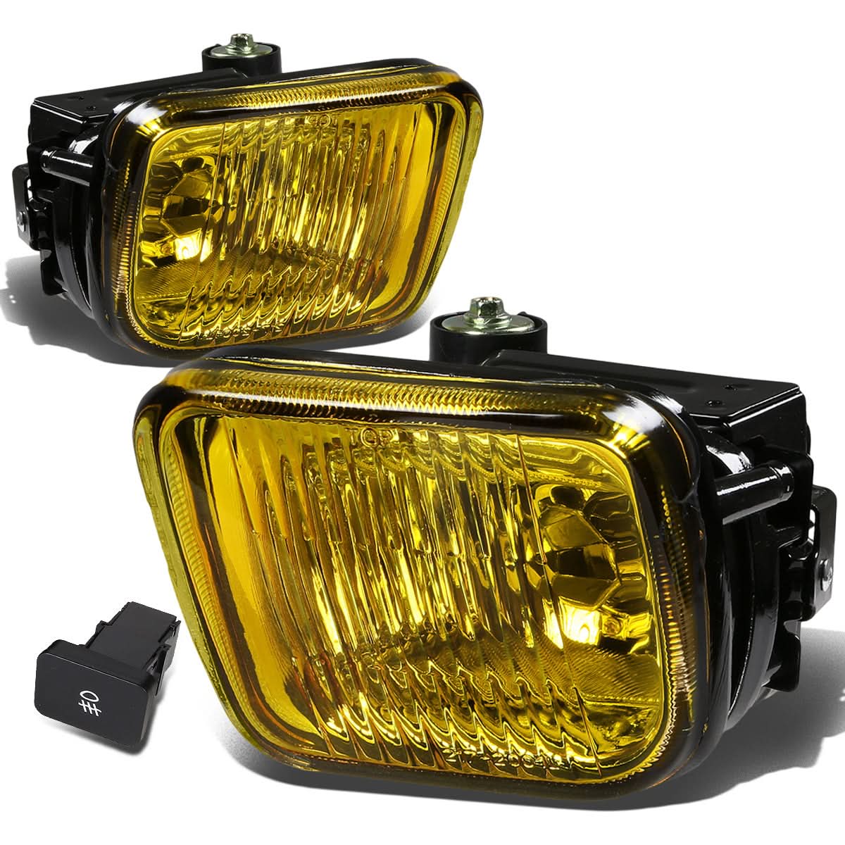 96-98 Honda Civic Fog Lights w/ Switch & H3 Bulb - Amber