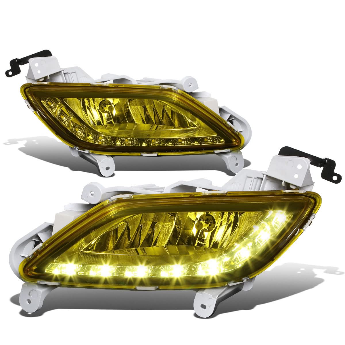 2012-2016 Hyundai Veloster LED DRL Fog Lights w/ Switch & 881 Bulbs