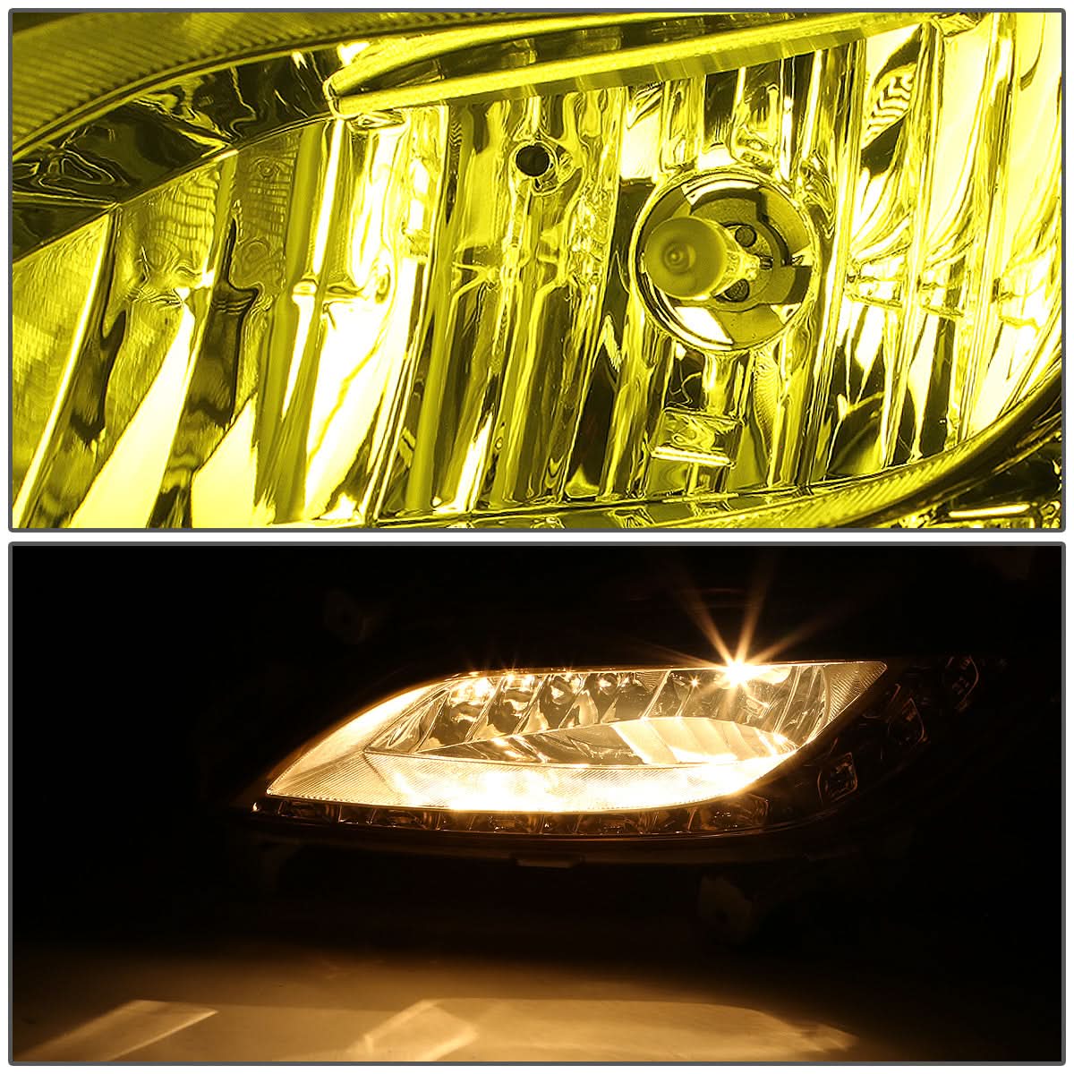 2012-2016 Hyundai Veloster LED DRL Fog Lights w/ Switch & 881 Bulbs