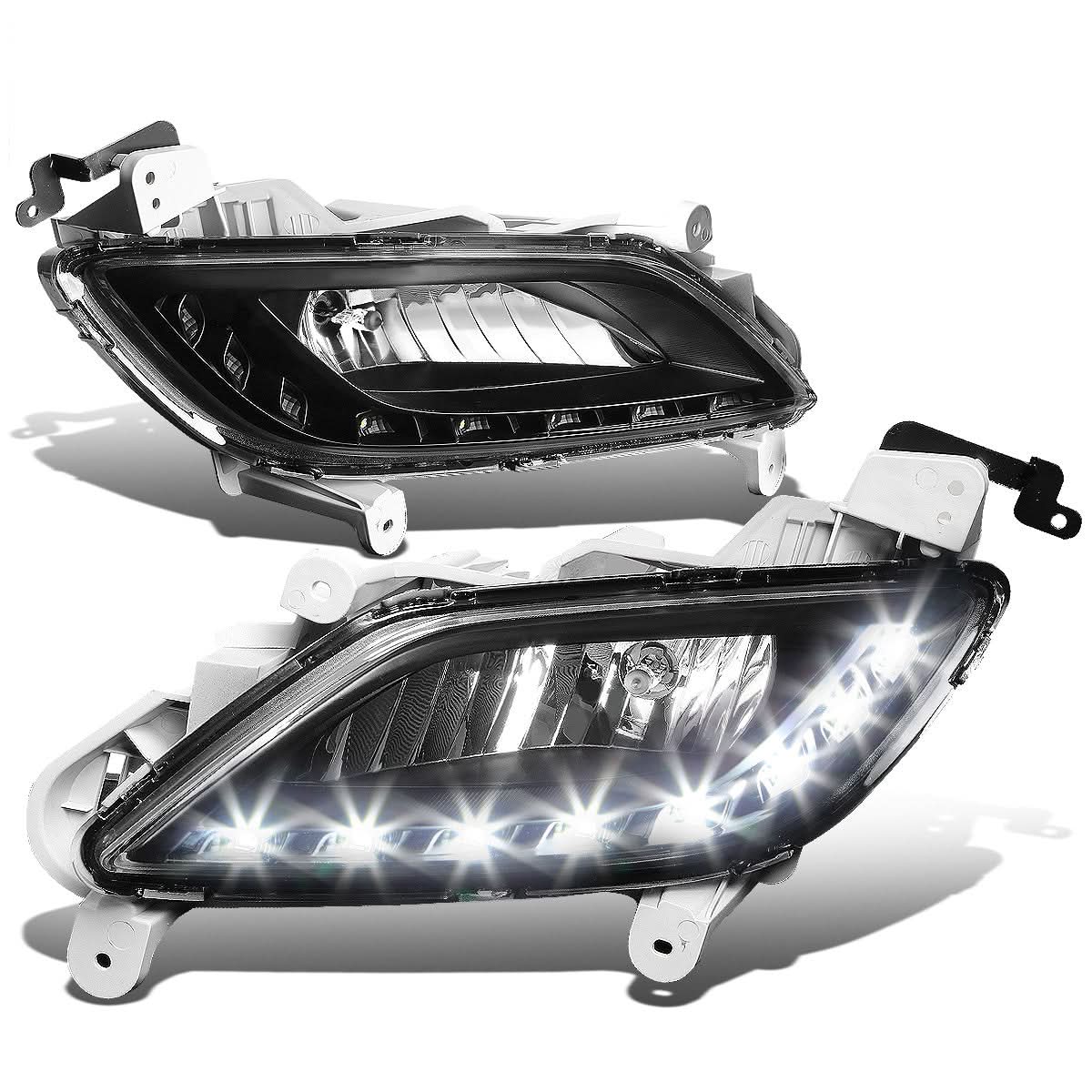 12-16 Hyundai Veloster LED DRL Fog Lights w/ Switch & 881 Bulb