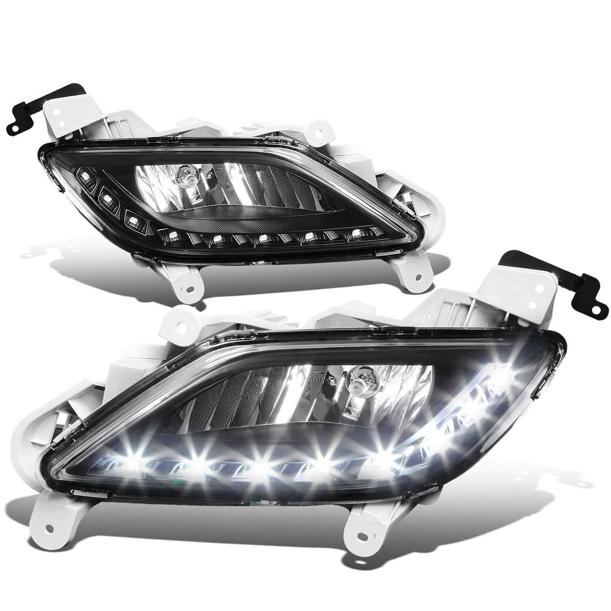 12-16 Hyundai Veloster LED DRL Fog Lights w/ Switch & 881 Bulb