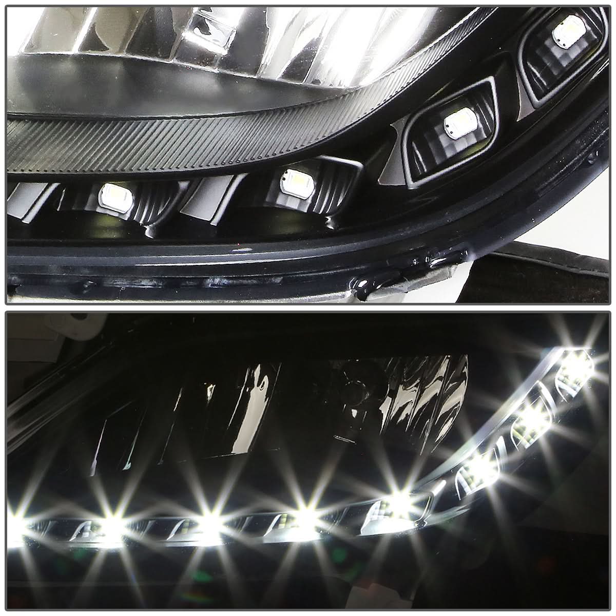 12-16 Hyundai Veloster LED DRL Fog Lights w/ Switch & 881 Bulb