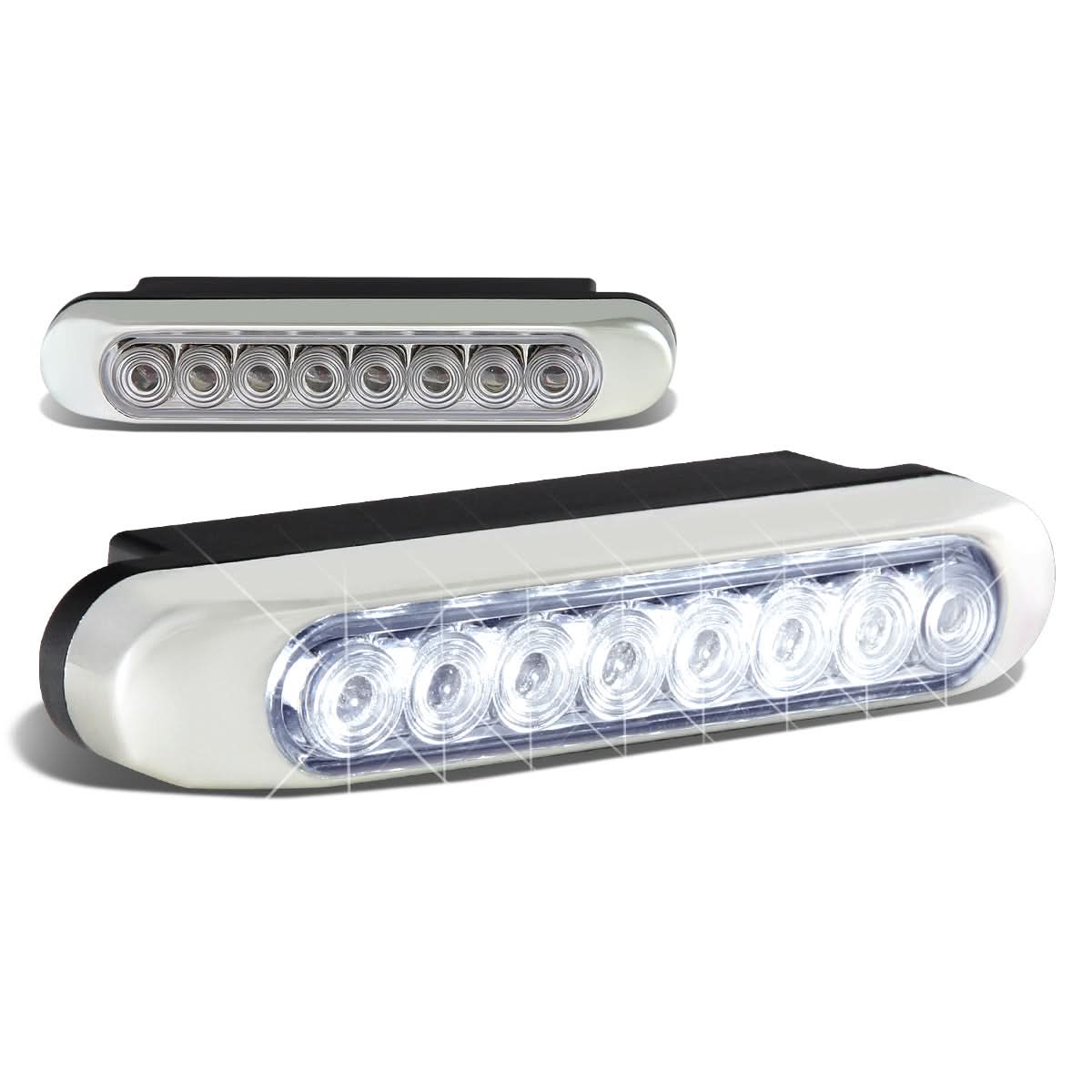 Universal Type-2 Style 8 LED DRL Clear Fog Lights
