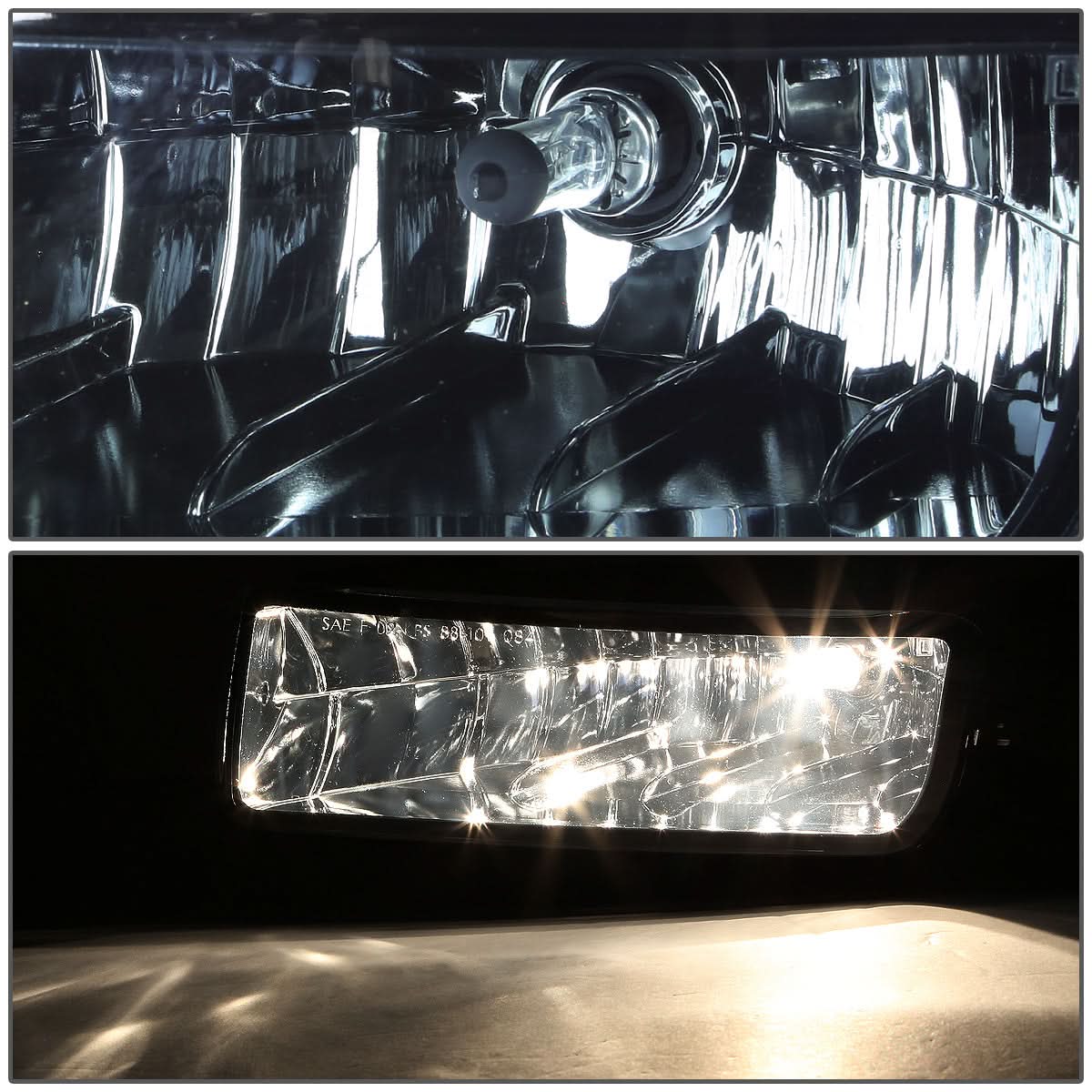 03-06 Ford Expedition Fog Lights - Smoke Finish H10 Bulb