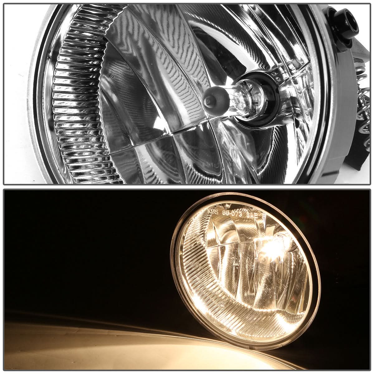2011-2014 Ford F-150 / Lincoln Mark LT Clear Fog Lights w/ 9140 Bulbs