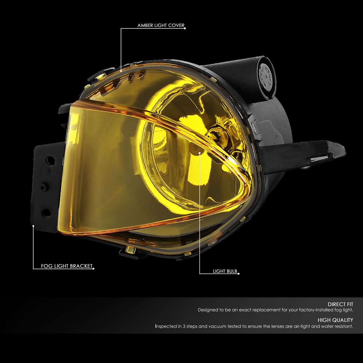 06-09 BMW 3 Series E90 Amber Fog Lights