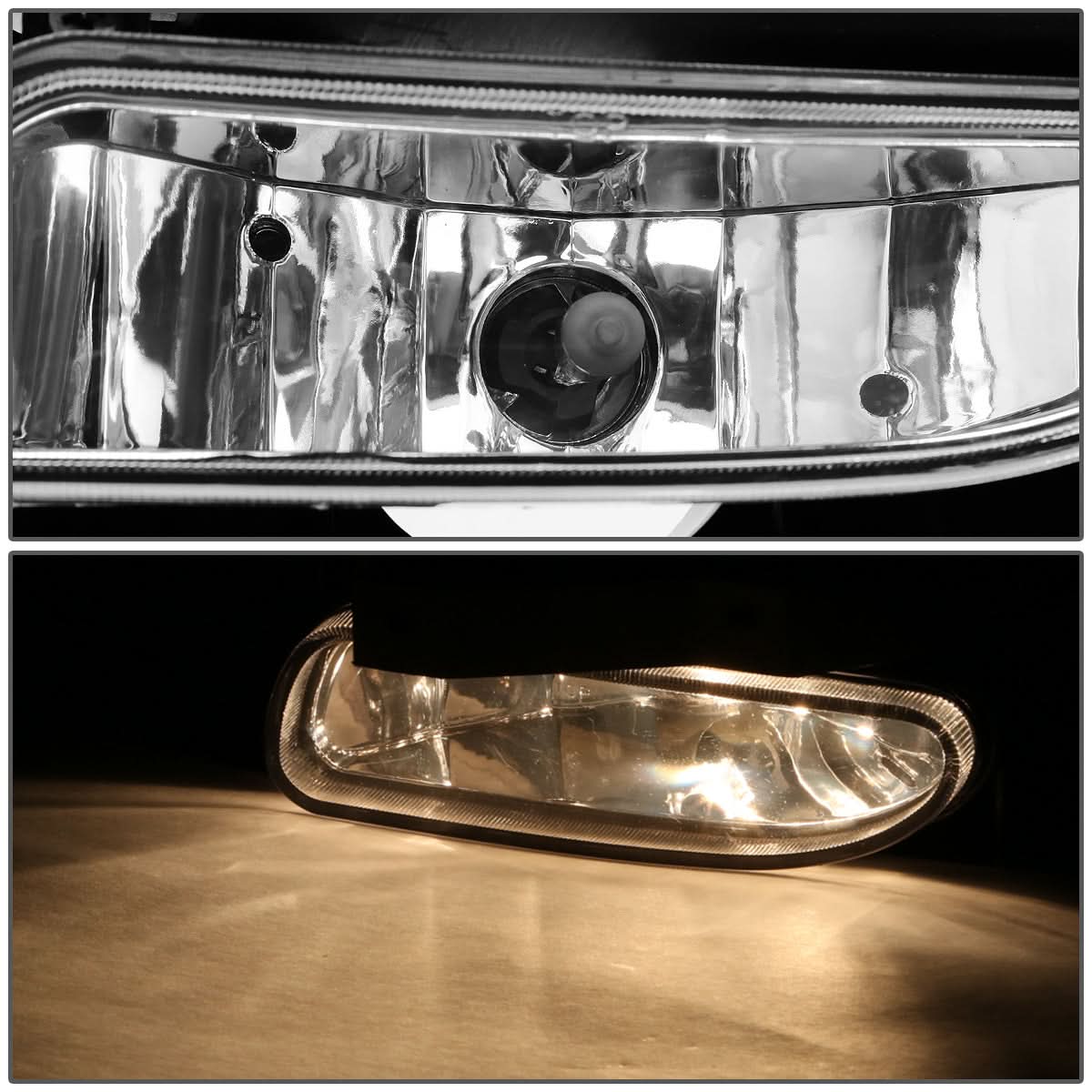 99-04 Ford Mustang GT Clear Fog Lights with 899 Bulb