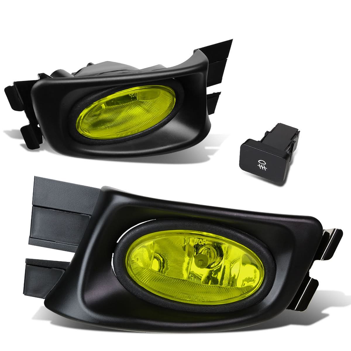 03-05 Honda Accord 4-Door Fog Lights w/ Switch & H11 Bulb - Amber