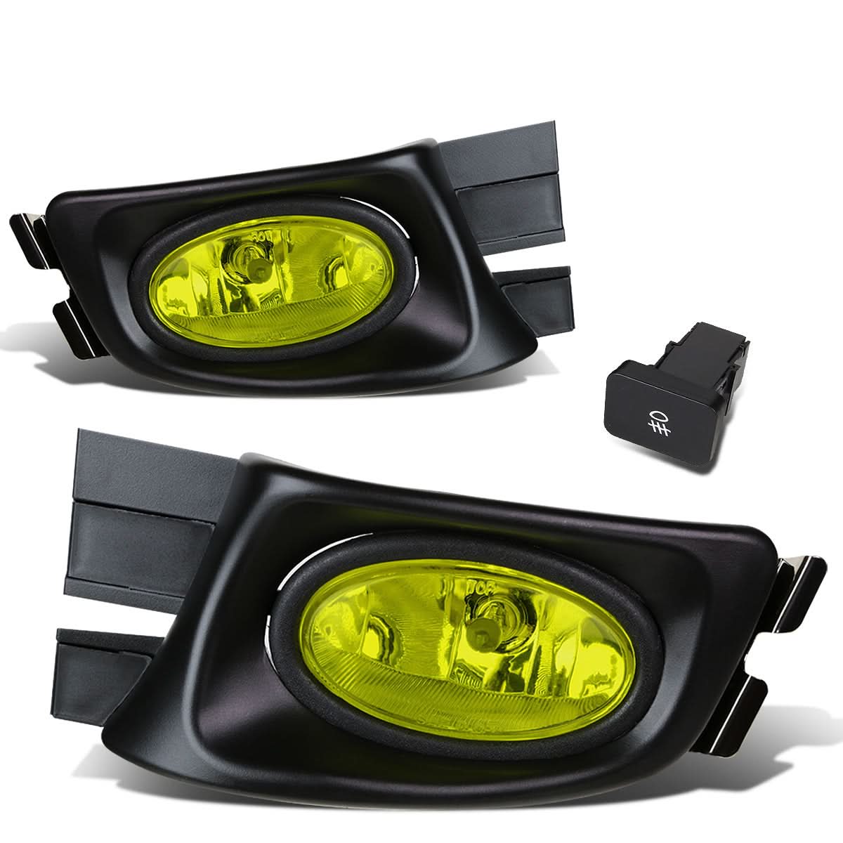 03-05 Honda Accord 4-Door Fog Lights w/ Switch & H11 Bulb - Amber
