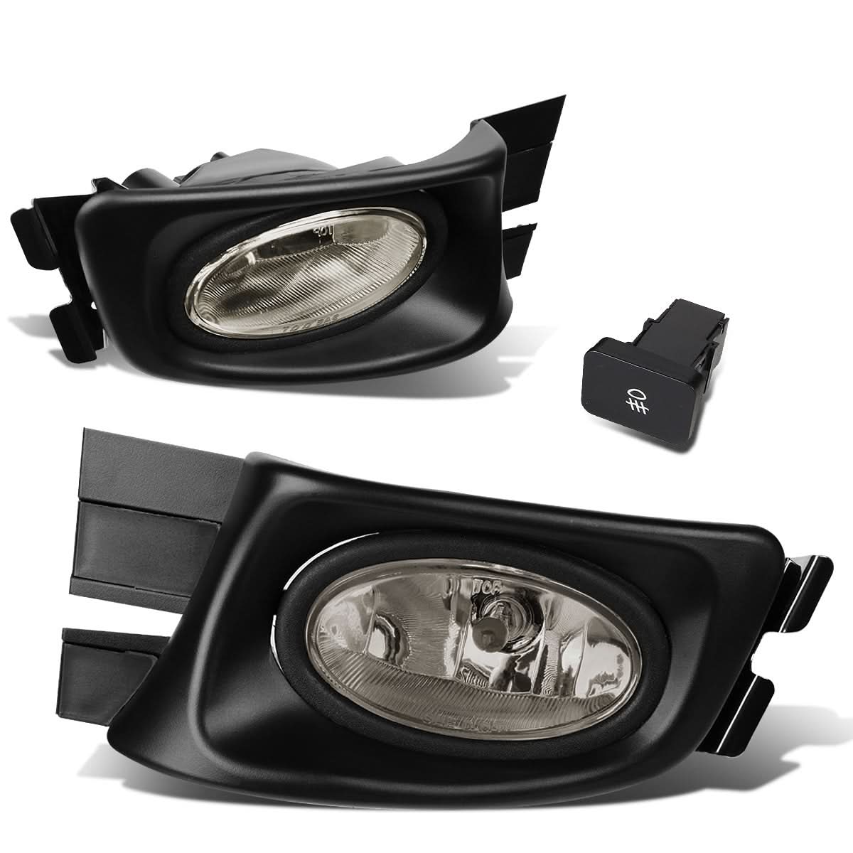 03-05 Honda Accord 4-Door Fog Lights w/ Switch H11 Bulb Smoke