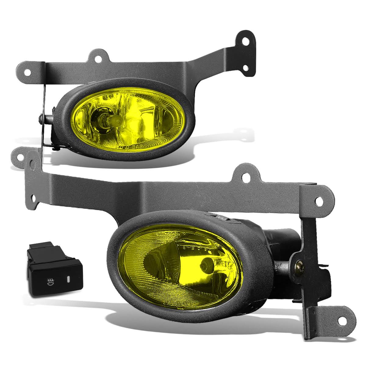 06-08 Honda Civic 2-Door Fog Lights w/ Switch & H11 Bulb - Amber