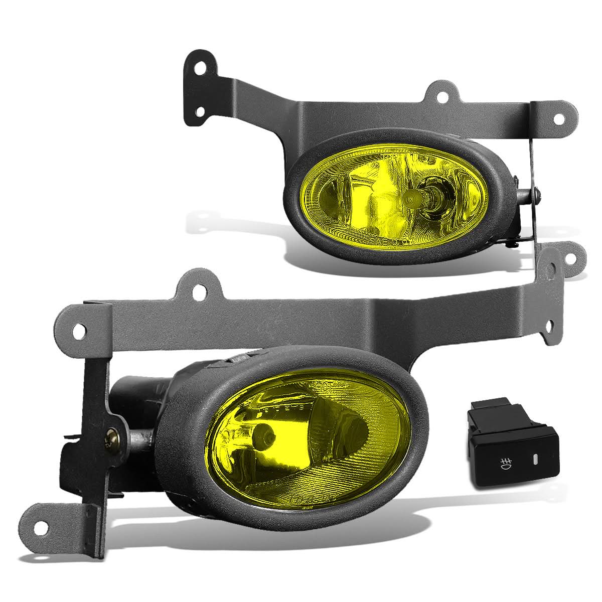 06-08 Honda Civic 2-Door Fog Lights w/ Switch & H11 Bulb - Amber
