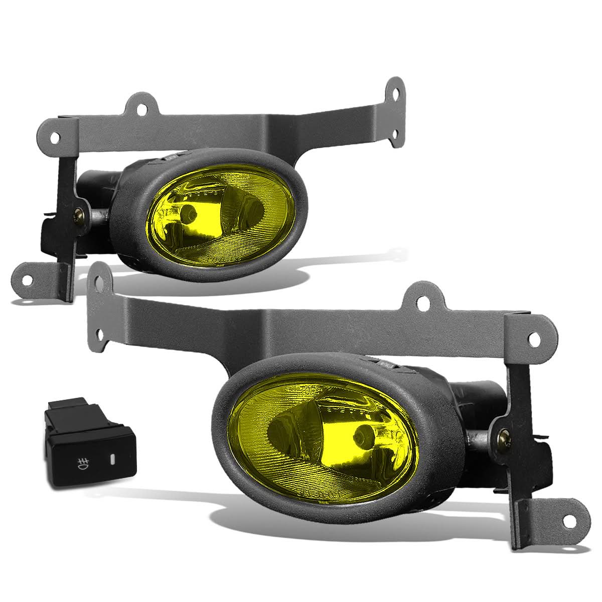 06-08 Honda Civic 2-Door Fog Lights w/ Switch & H11 Bulb - Amber
