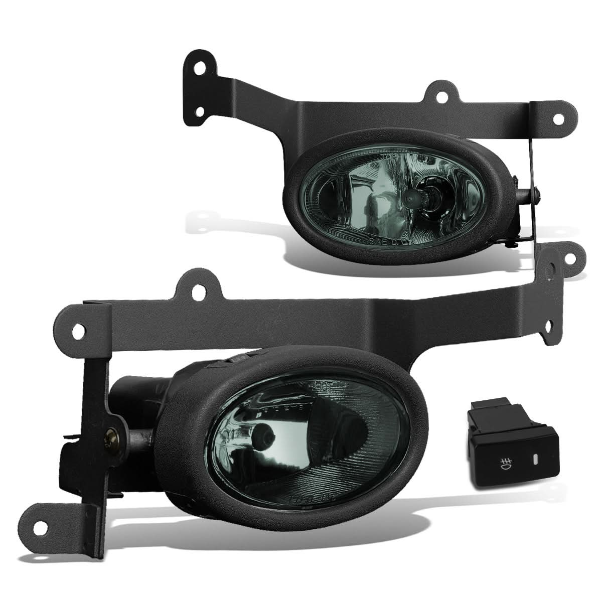 06-08 Honda Civic 2-Door Fog Lights w/ Switch H11 Bulb Smoke