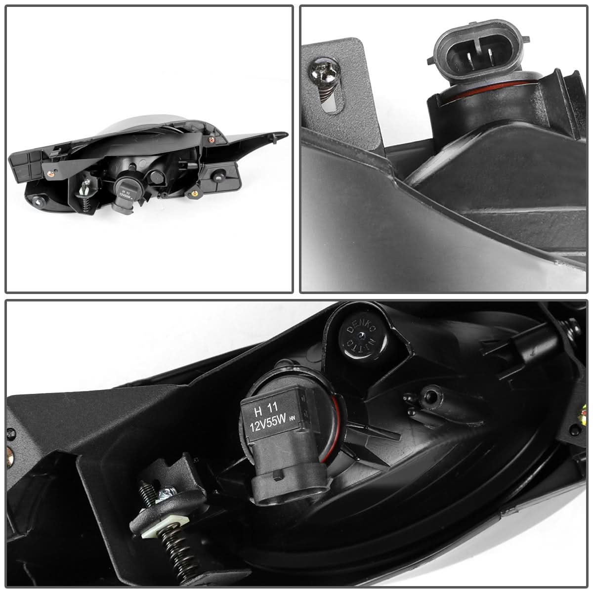 09-11 Honda Civic 2-Door Fog Lights w/ Switch & H11 Bulb Clear