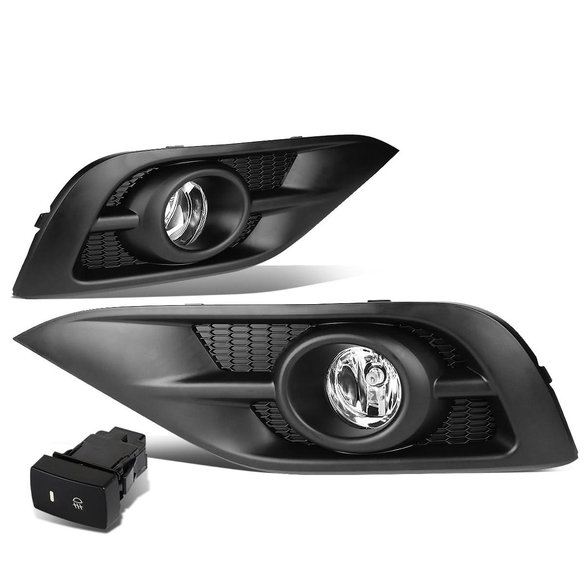 2012-2014 Honda CR-V Black Trim Fog Lights w/ Switch & H11 Bulb
