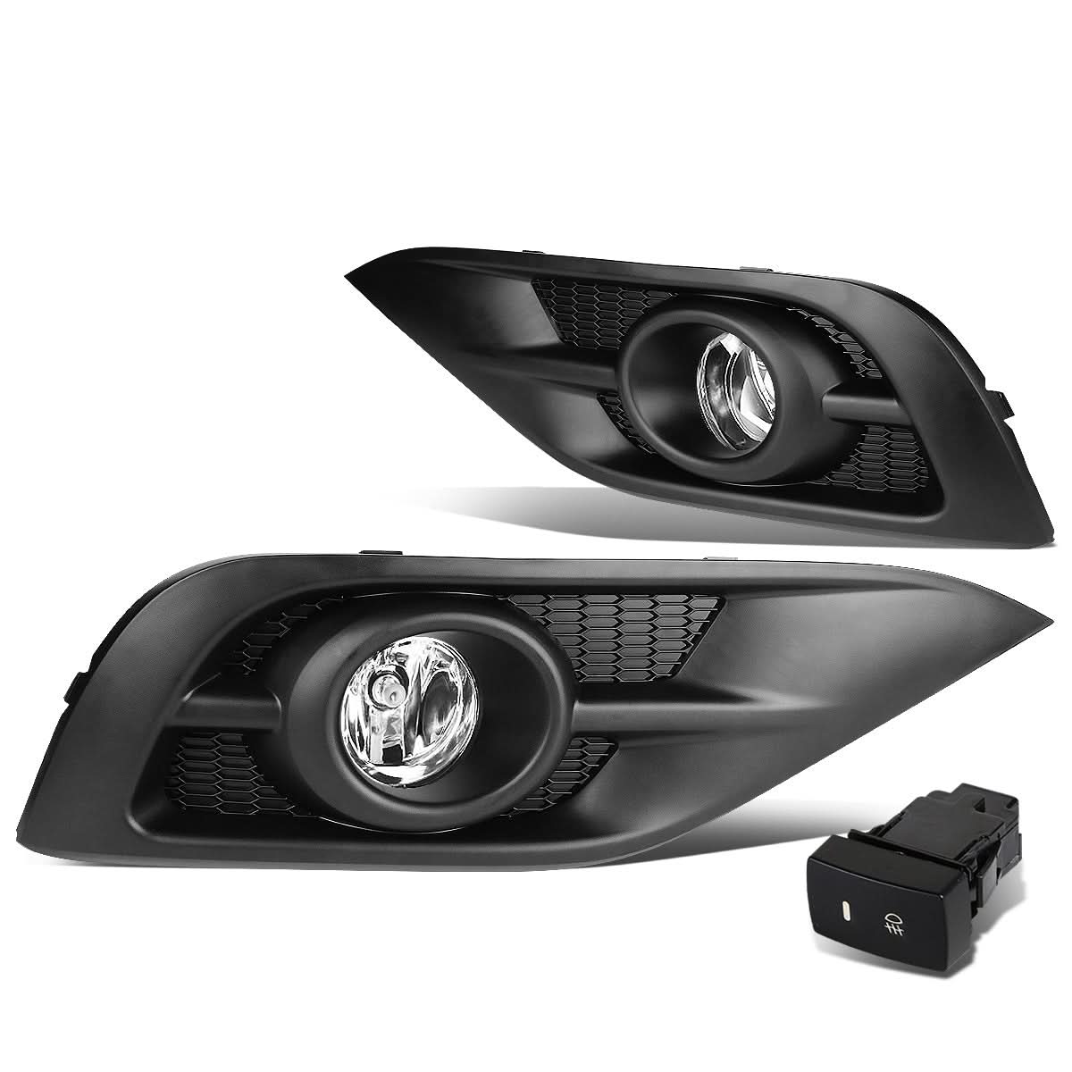 2012-2014 Honda CR-V Black Trim Fog Lights w/ Switch & H11 Bulb