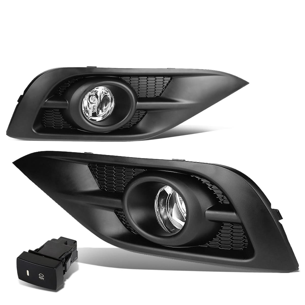 2012-2014 Honda CR-V Black Trim Fog Lights w/ Switch & H11 Bulb