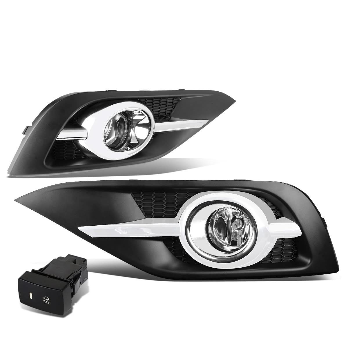 2012-2014 Honda CRV Fog Lights w/ Chrome Trim & Switch
