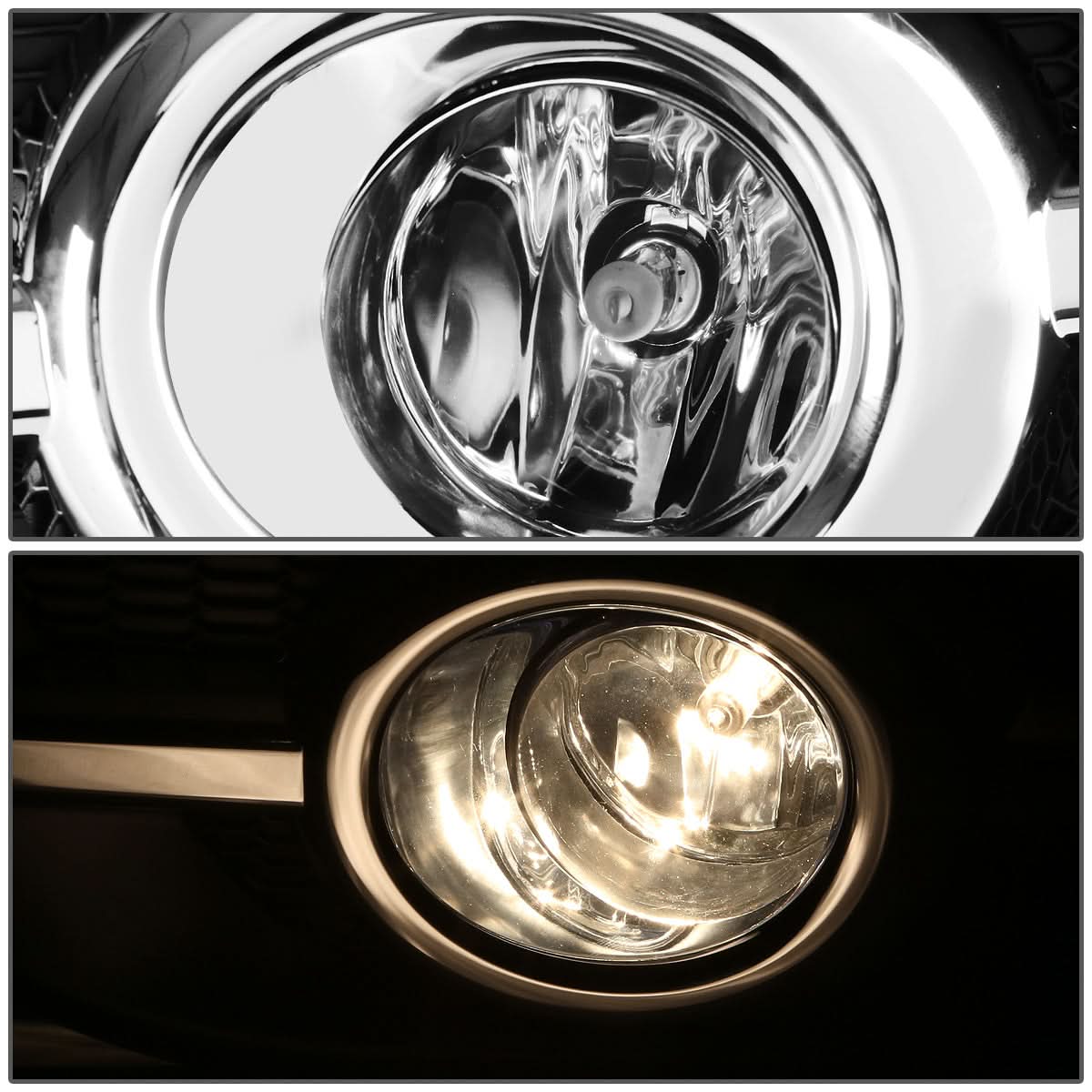 2012-2014 Honda CRV Fog Lights w/ Chrome Trim & Switch