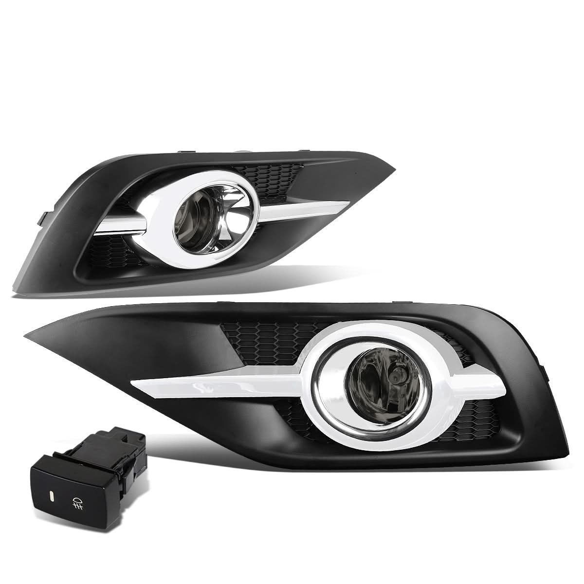 2012-2014 Honda CR-V Fog Lights with Chrome Trim & Switch H11 Bulb