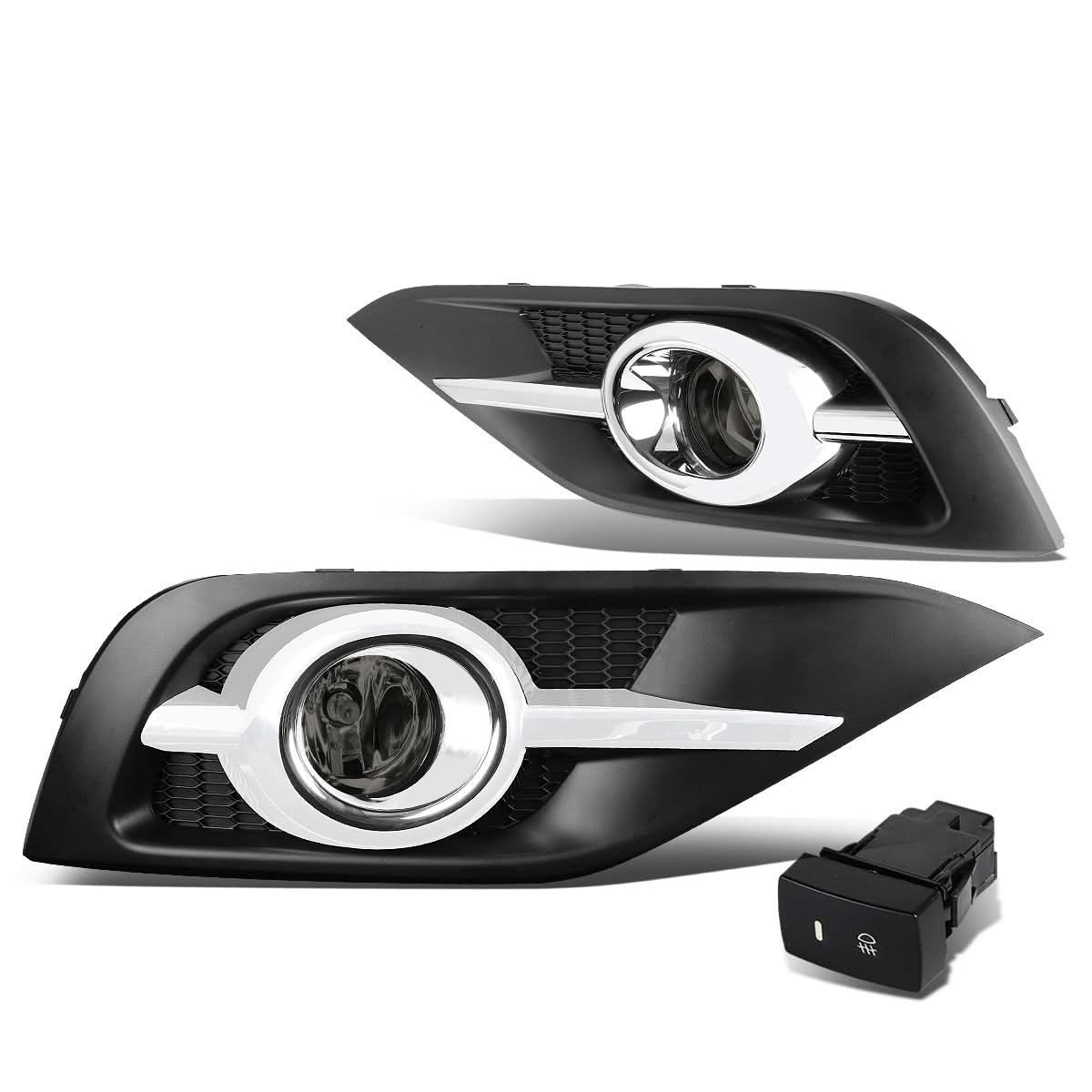 2012-2014 Honda CR-V Fog Lights with Chrome Trim & Switch H11 Bulb