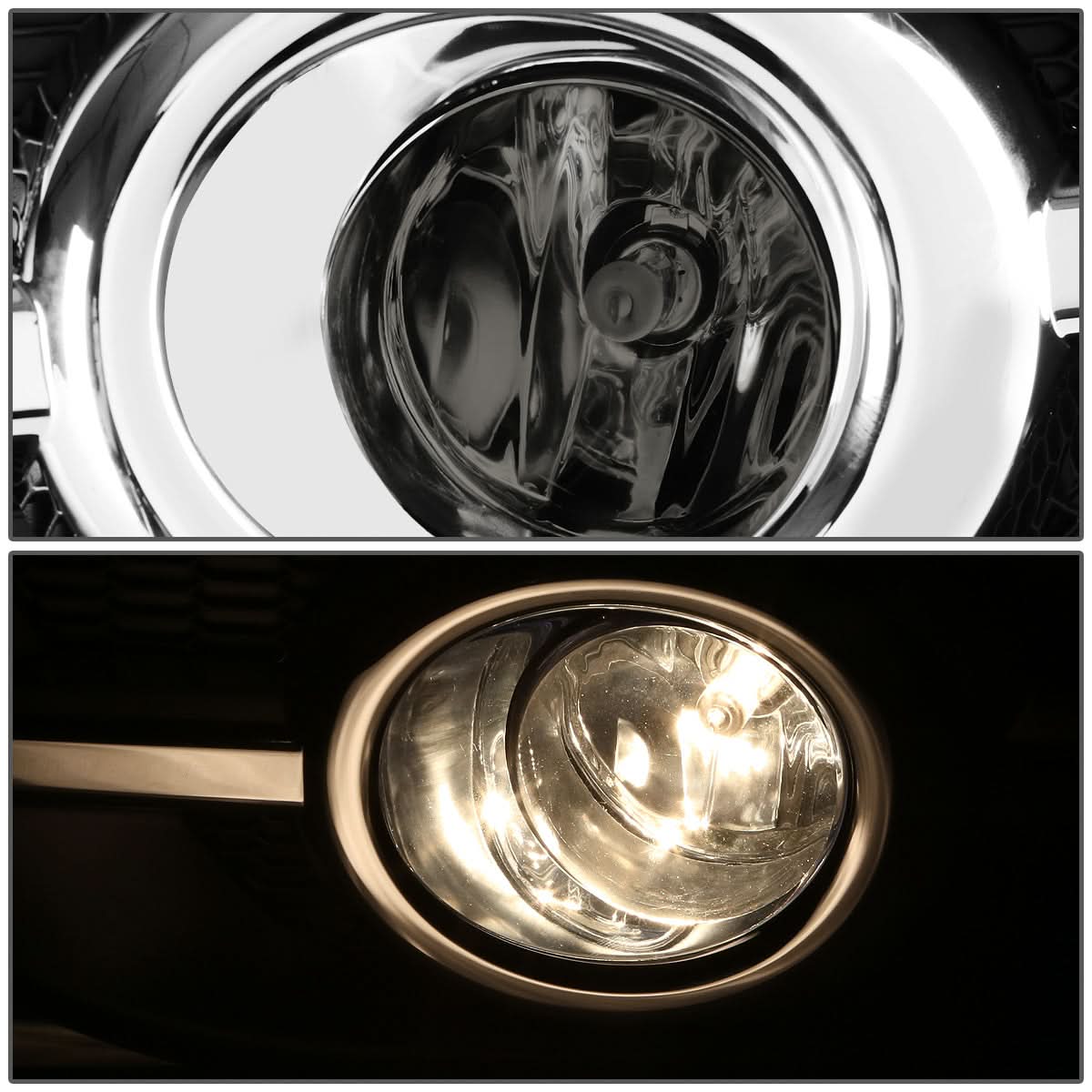 2012-2014 Honda CR-V Fog Lights with Chrome Trim & Switch H11 Bulb