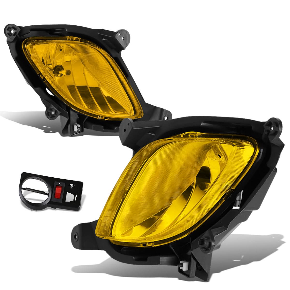 2010-2012 Hyundai Genesis Coupe Fog Lights w/ Switch - Amber 881 Bulb