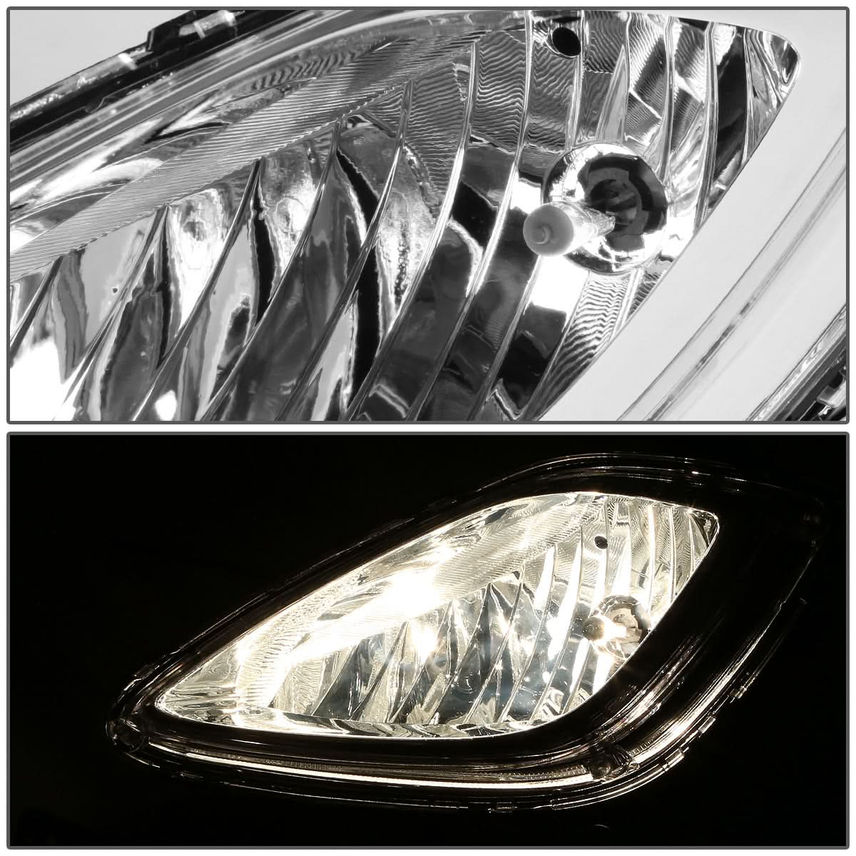 2011-2013 Hyundai Elantra Fog Lights with Switch - Clear 881 Bulb
