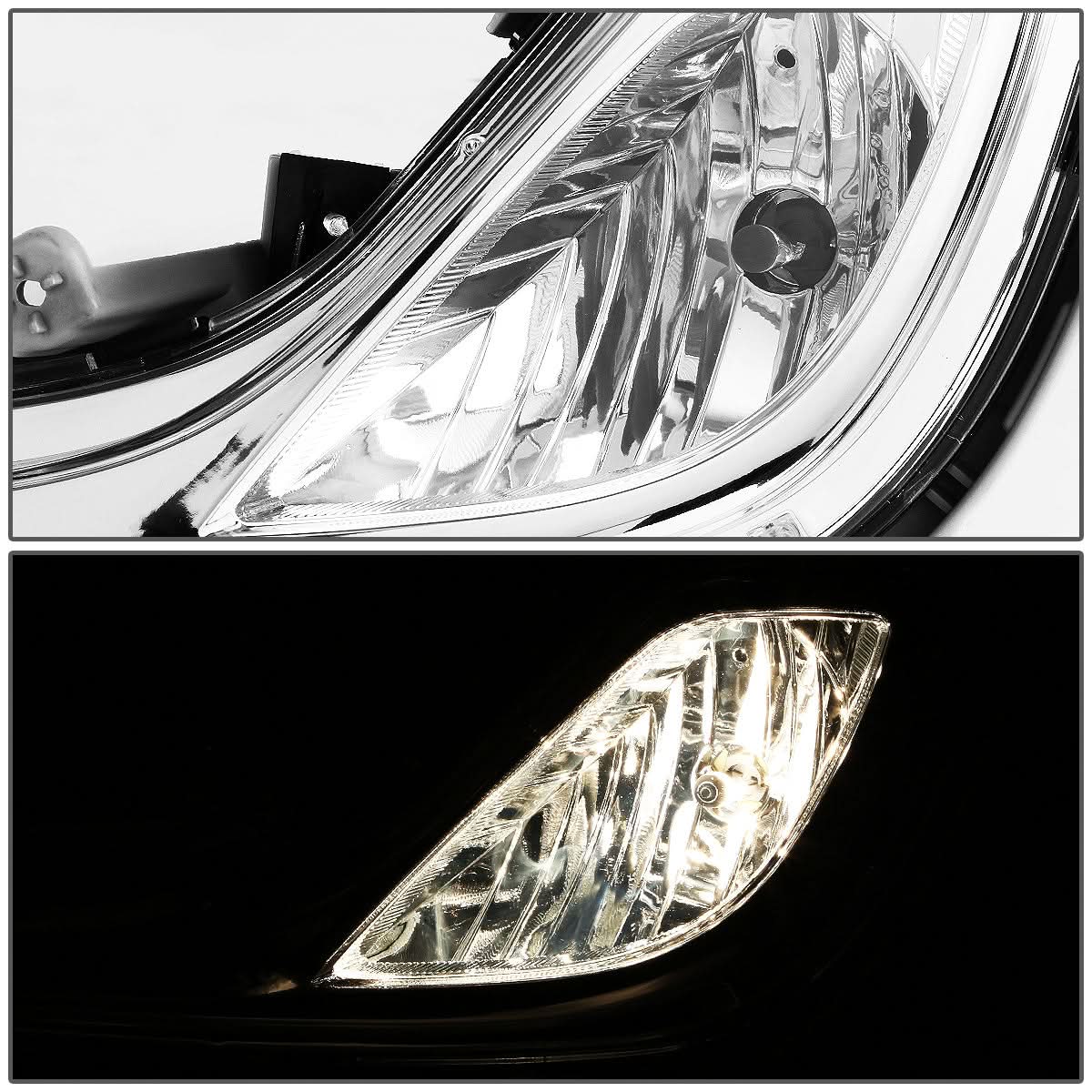 12-16 Hyundai Accent 4-Door Fog Lights w/ Switch & 881 Bulb Clear