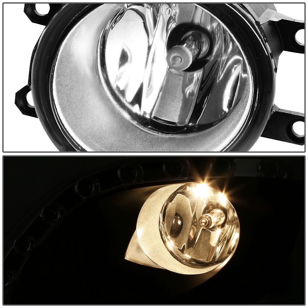 2010-2011 Toyota Camry LED DRL Fog Lights with Switch Clear