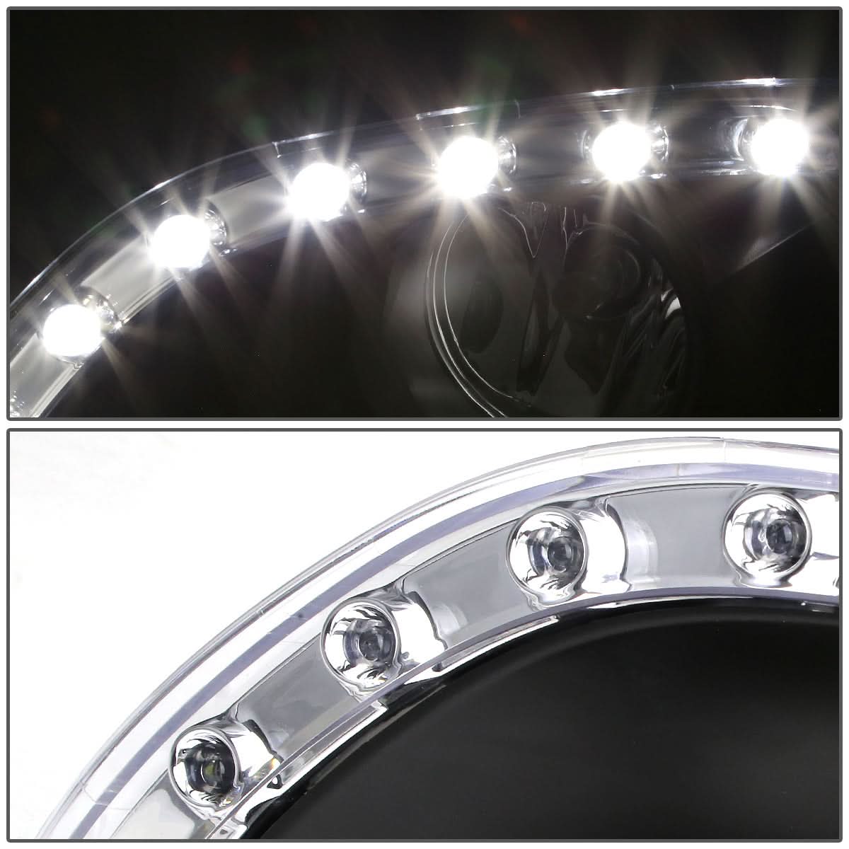 2010-2011 Toyota Camry LED DRL Fog Lights with Switch - Smoke