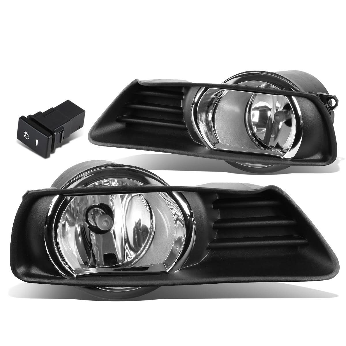 07-09 Toyota Camry Fog Lights w/ Switch H11 Bulb Clear