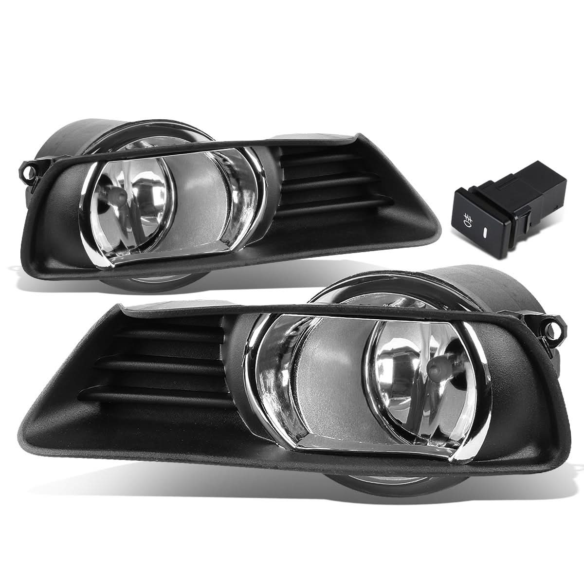 07-09 Toyota Camry Fog Lights w/ Switch H11 Bulb Clear