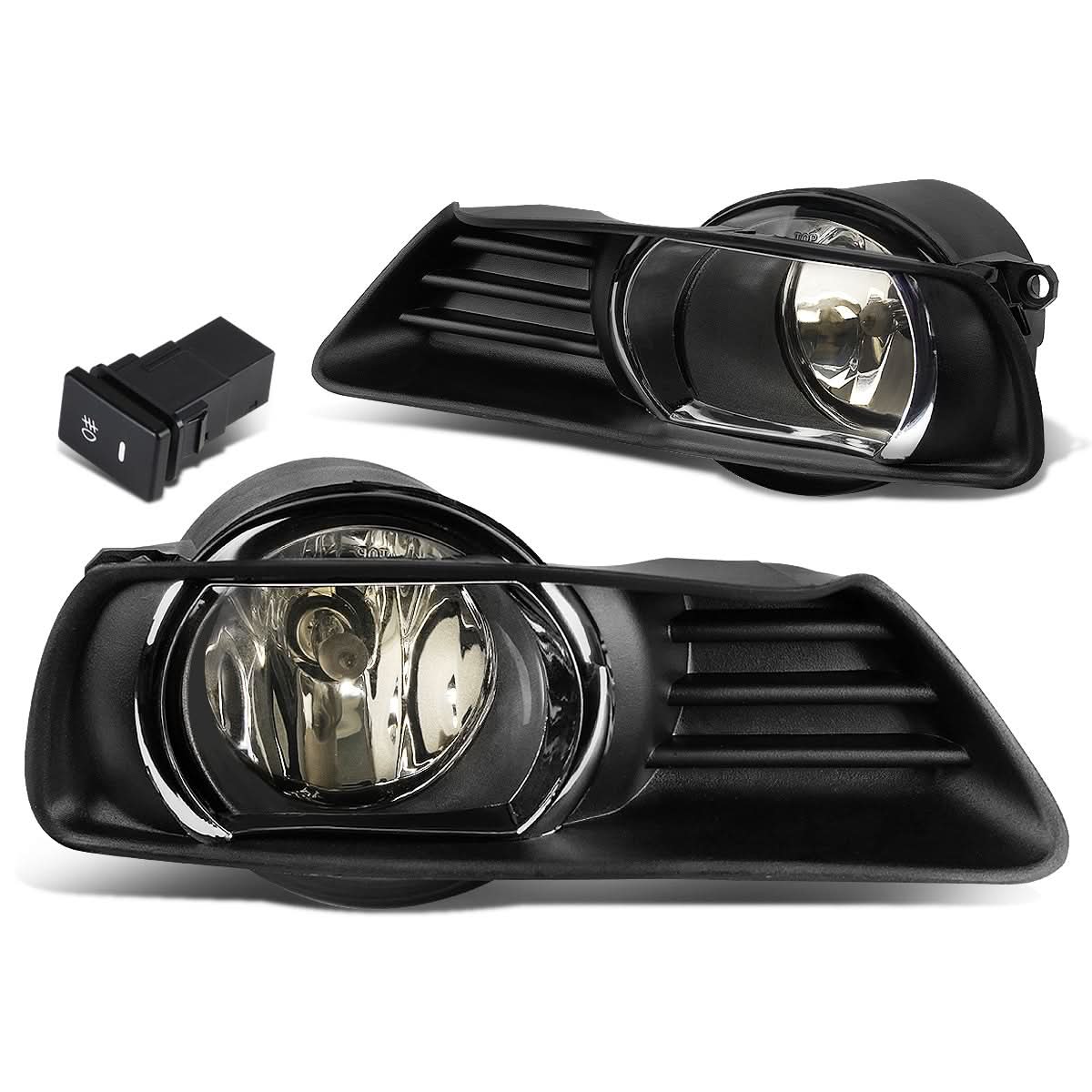 07-09 Toyota Camry Fog Lights w/ Switch H11 Bulb Smoke