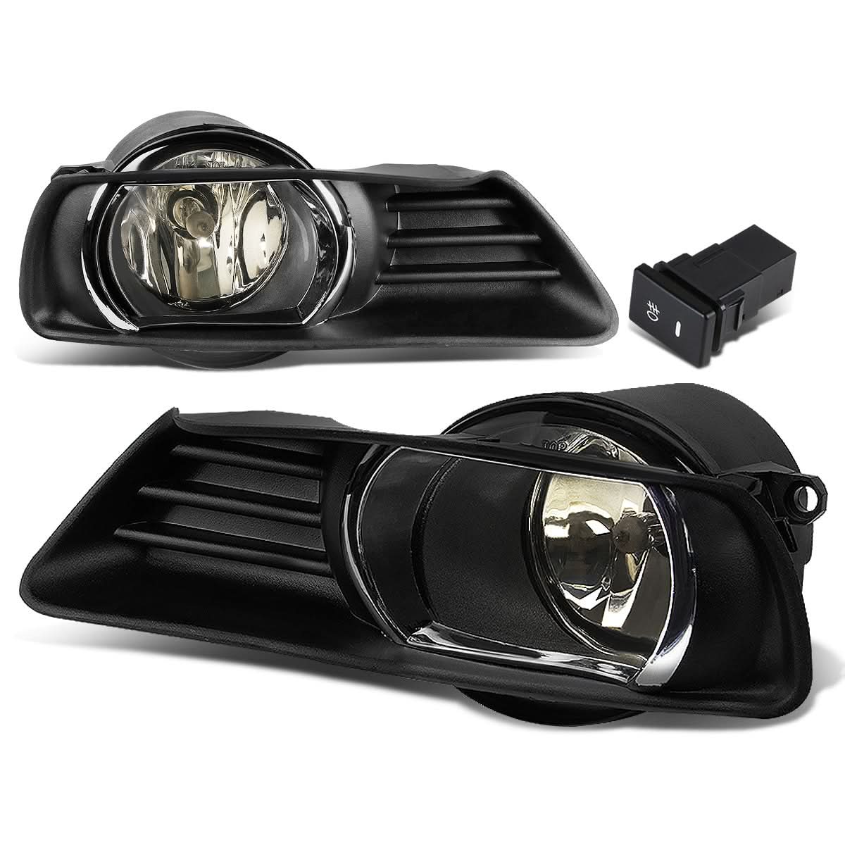 07-09 Toyota Camry Fog Lights w/ Switch H11 Bulb Smoke