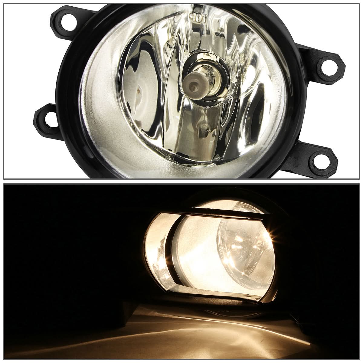 07-09 Toyota Camry Fog Lights w/ Switch H11 Bulb Smoke