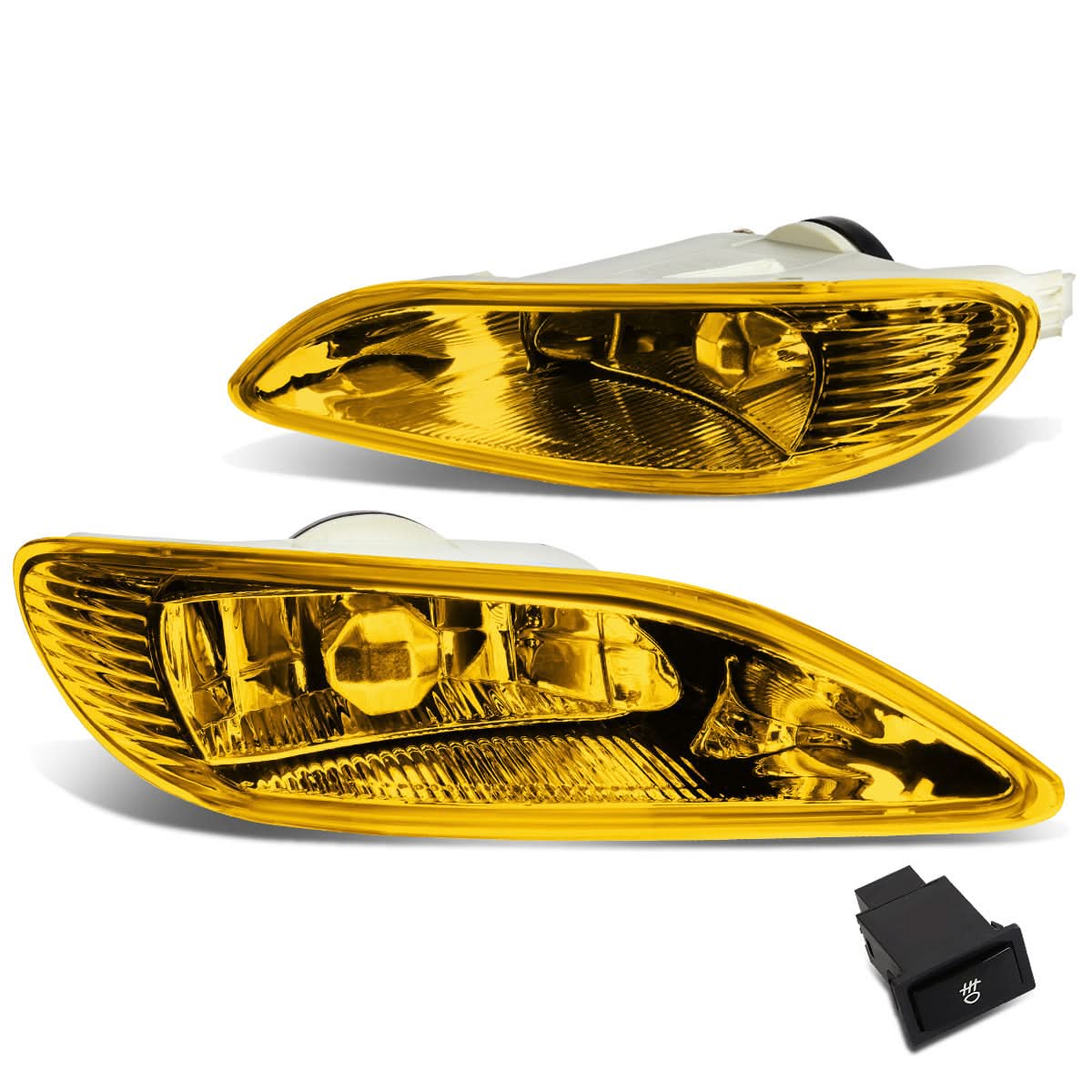 02-08 Toyota Camry Solara Corolla Fog Lights w/ Switch & Amber Bulb