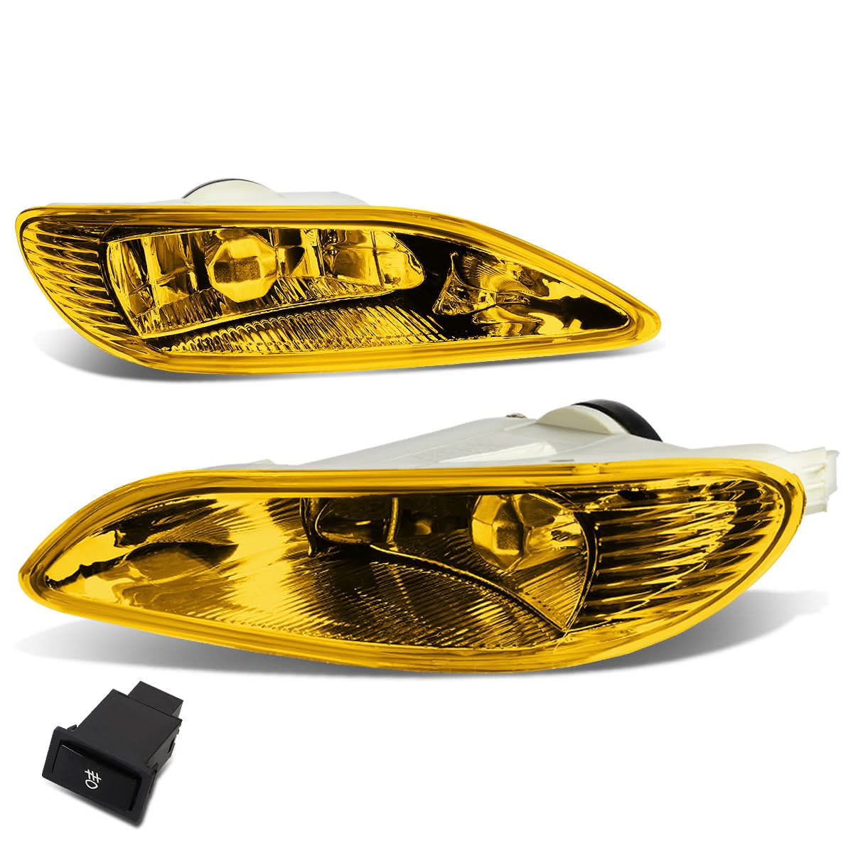 02-08 Toyota Camry Solara Corolla Fog Lights w/ Switch & Amber Bulb