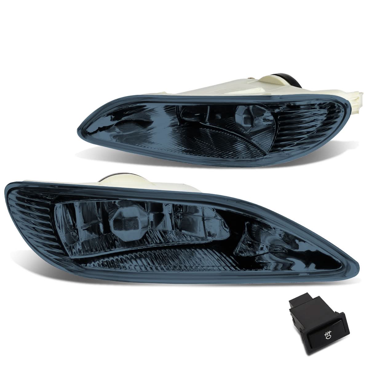 02-08 Toyota Camry Corolla Solara Fog Lights w/ Switch Smoke