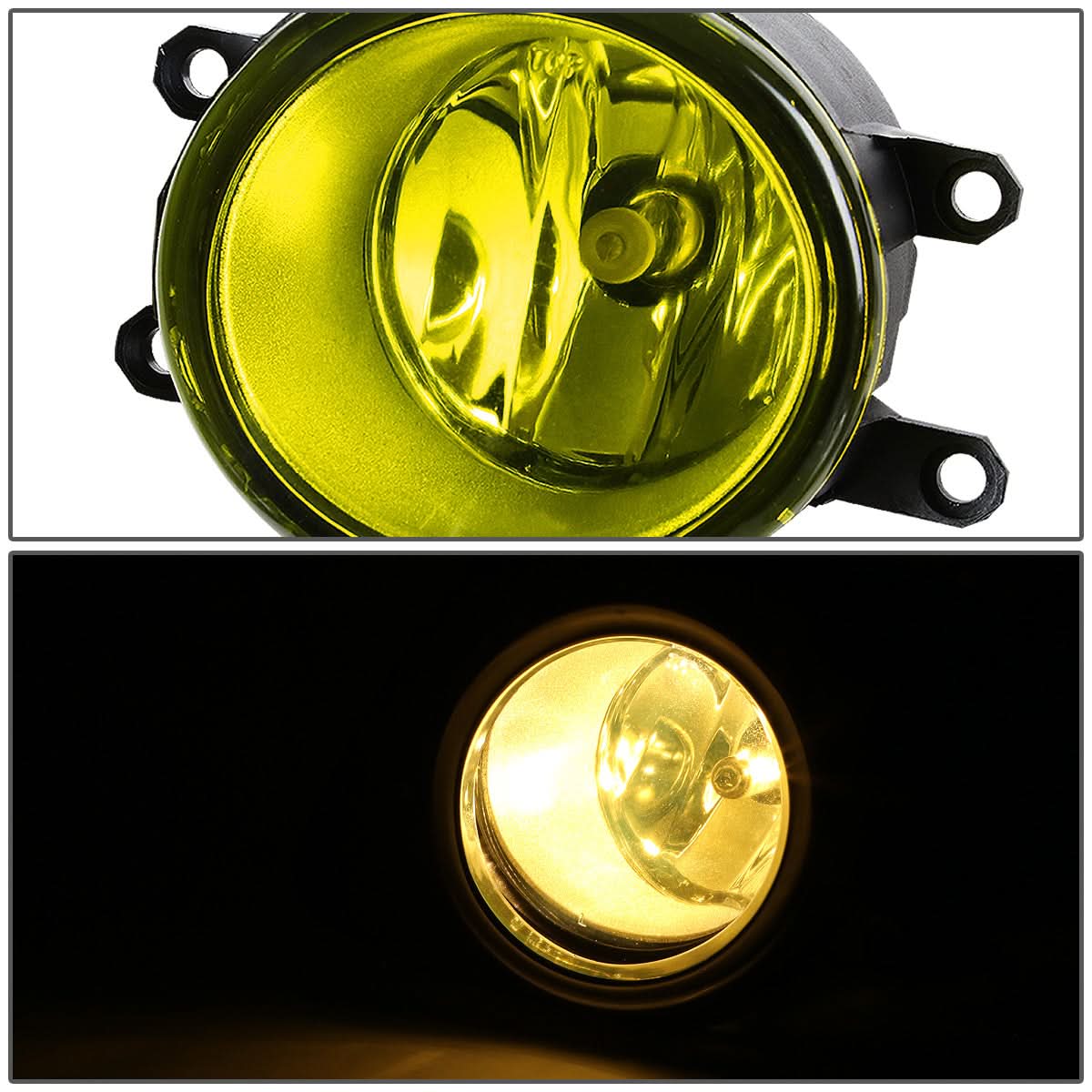 2009-2012 Toyota RAV4 Fog Lights with Switch - Amber H11 Bulb