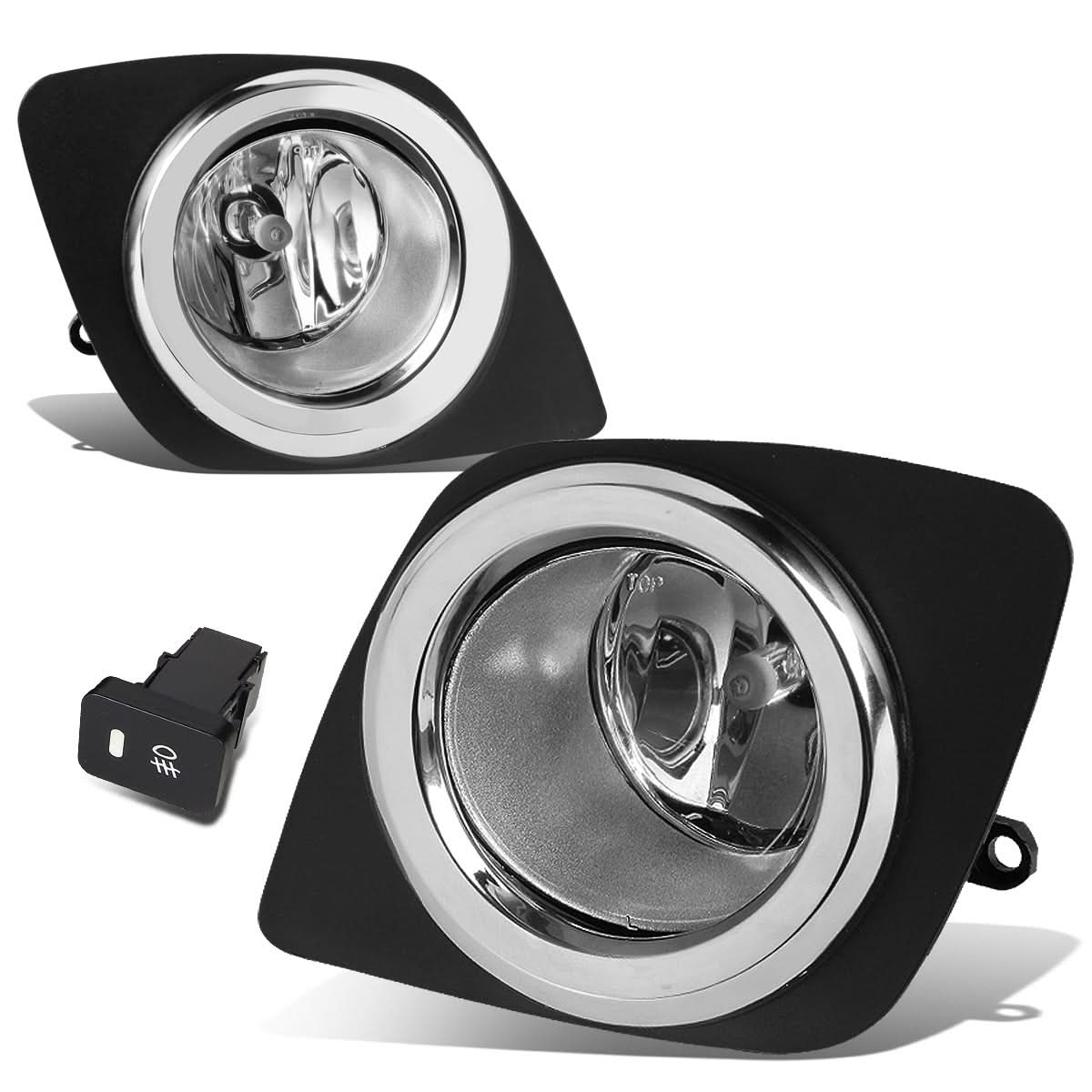 2009-2012 Toyota RAV4 Fog Lights w/ Switch & H11 Bulb - Clear