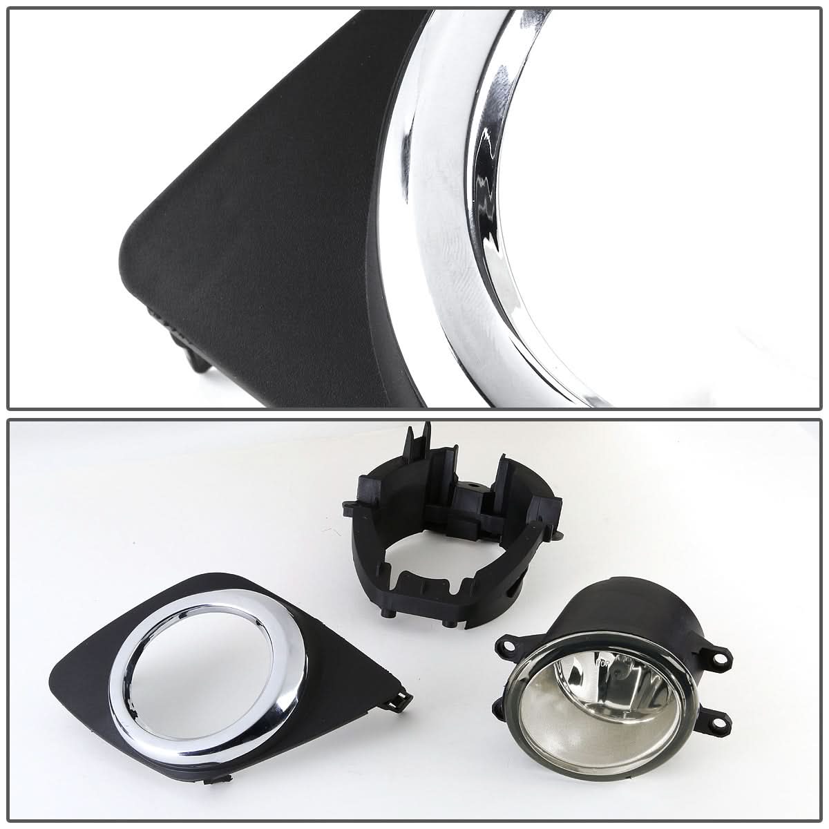 2009-2012 Toyota RAV4 Fog Lights w/ Switch & H11 Bulb - Smoke