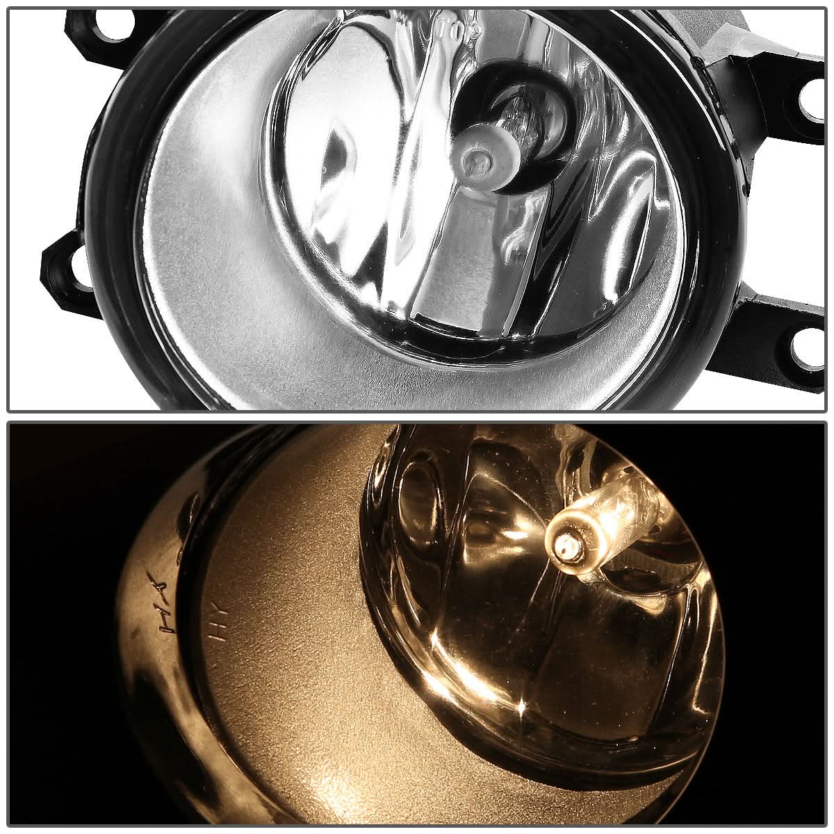2011-2013 Toyota Corolla Fog Lights w/ Switch & H11 Bulb - Clear