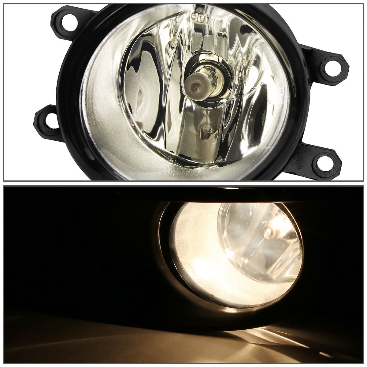 2009-2011 Toyota Yaris Hatchback Fog Lights w/ Switch H11 Smoke