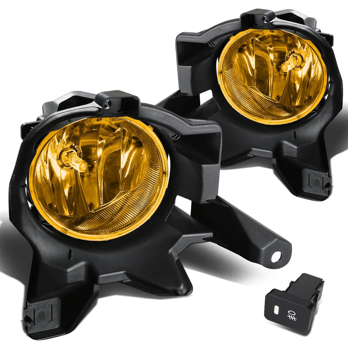 2013-2016 Toyota RAV4 Fog Lights w/ Switch & H16 Bulb - Amber