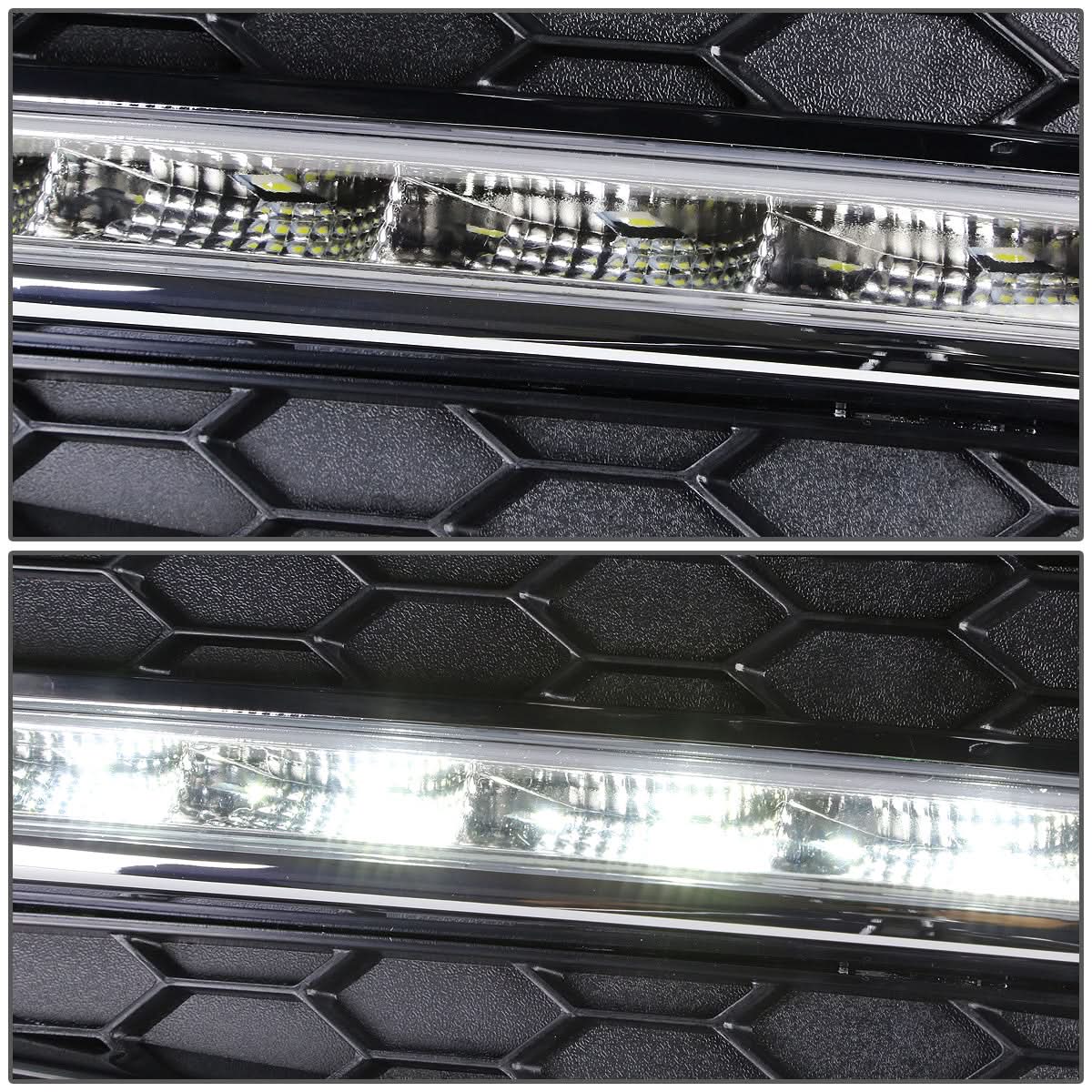 2009-2014 Chevrolet Cruze LED Fog Lights with Wiring Kit - Clear