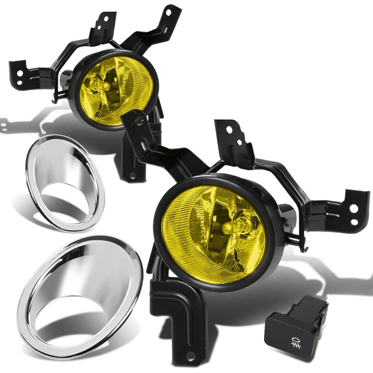 2007-2009 Honda CR-V Fog Lights with Switch & Chrome Bezel